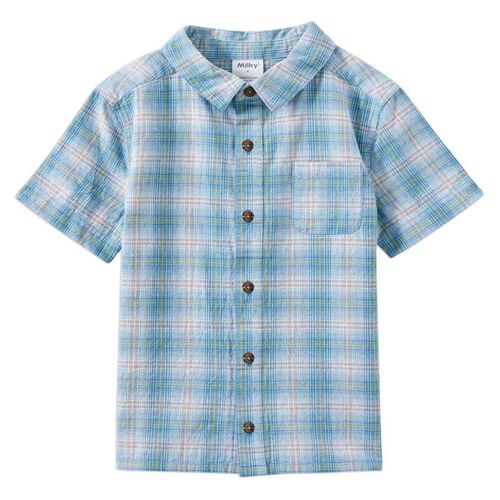 Milky Dusty Check Shirt 0-1Y